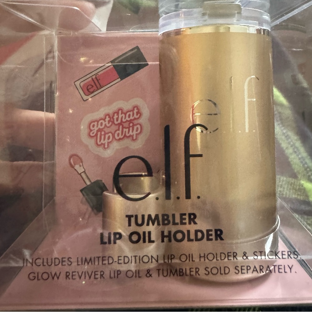 e.l.f. Tumbler Lip Oil Holder (Honey Talks)